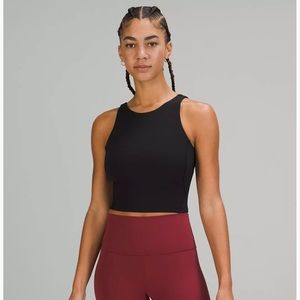 Lululemon align high neck tank top black size 8